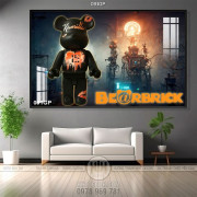 File tranh gấu bearbrick decor trang trí tường đẹp