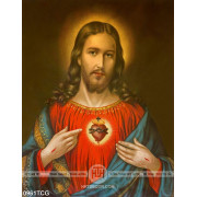Tranh công giáo trái tim đầy thương tích của chúa Giêsu