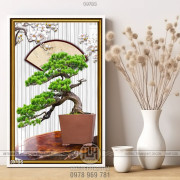 Tranh bonsai nghệ thuật tạo kiểu độc lạ