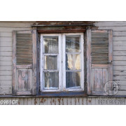 Tranh khung cửa sổ quán cà phê cổ điển