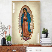 Tranh công giáo đức mẹ Maria cầu nguyện cho muôn dân
