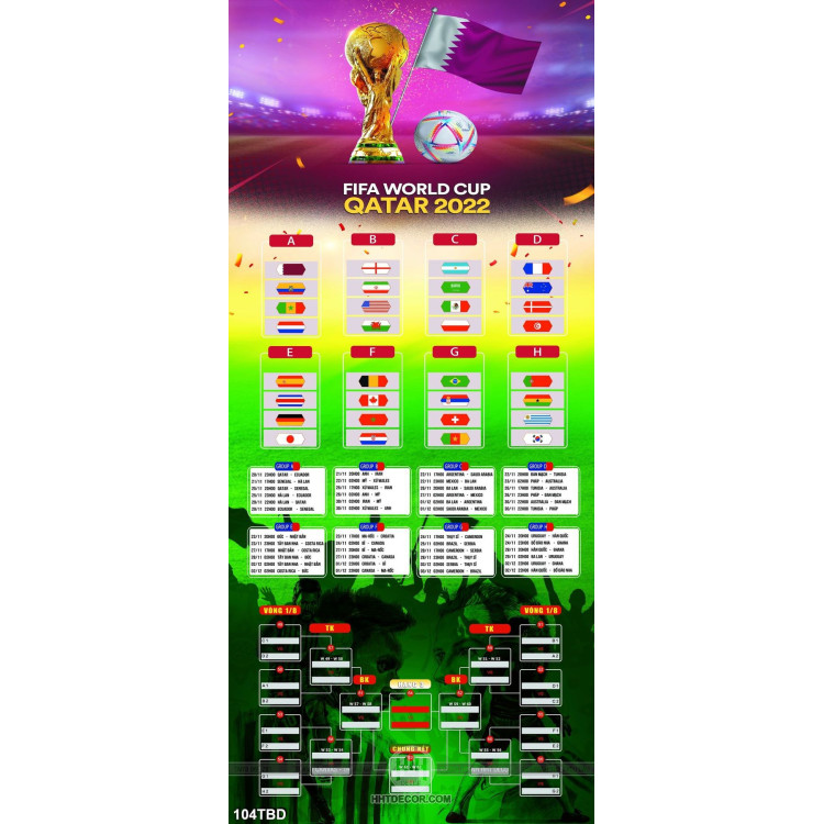 File vector psd lịch thi đấu world cup 2022 qatar