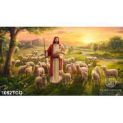 Tranh Chúa Chiên Lành in kính đẹp