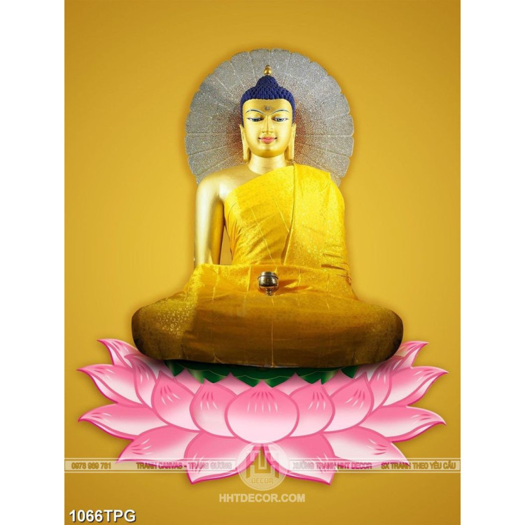 Tranh Phật trên đài Sen