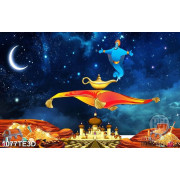 Tranh Aladdin và cây đèn thần trang trí phòng trẻ em