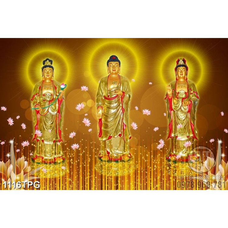 Tranh Phật mạ động chất lượng cao