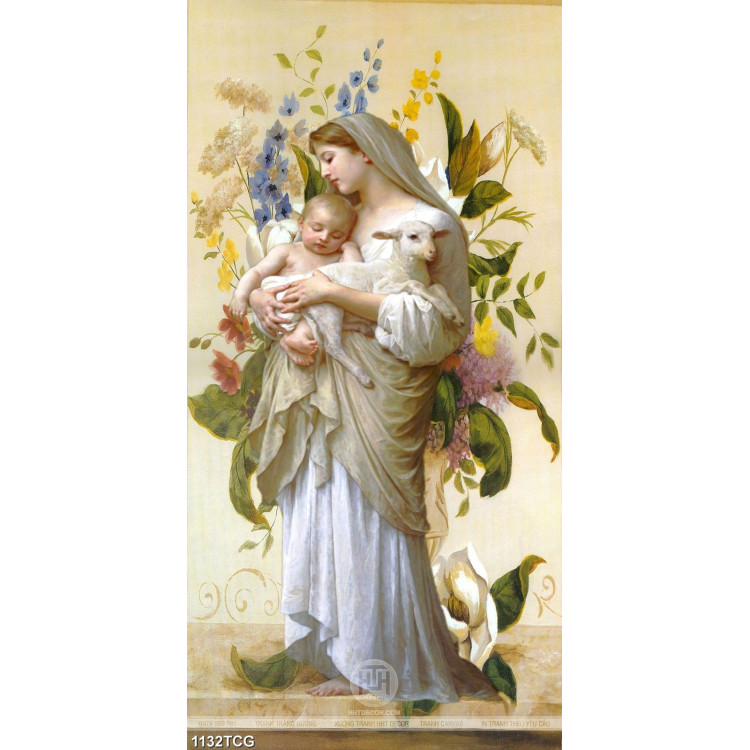 Tranh mẹ Maria và Chúa Hài Đông Giêsu