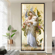 Tranh mẹ Maria và Chúa Hài Đông Giêsu