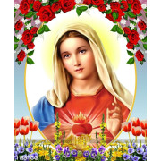 Tranh Trái tim Mẹ Maria kích thước lớn