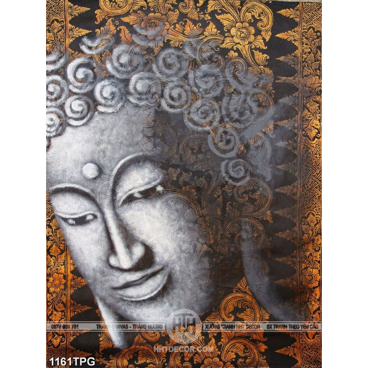 Tranh Tượng mặt Phật nghệ thuật