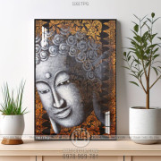 Tranh Tượng mặt Phật nghệ thuật
