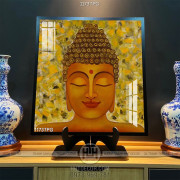 Tranh sơn Dầu măt Phật Thích Ca