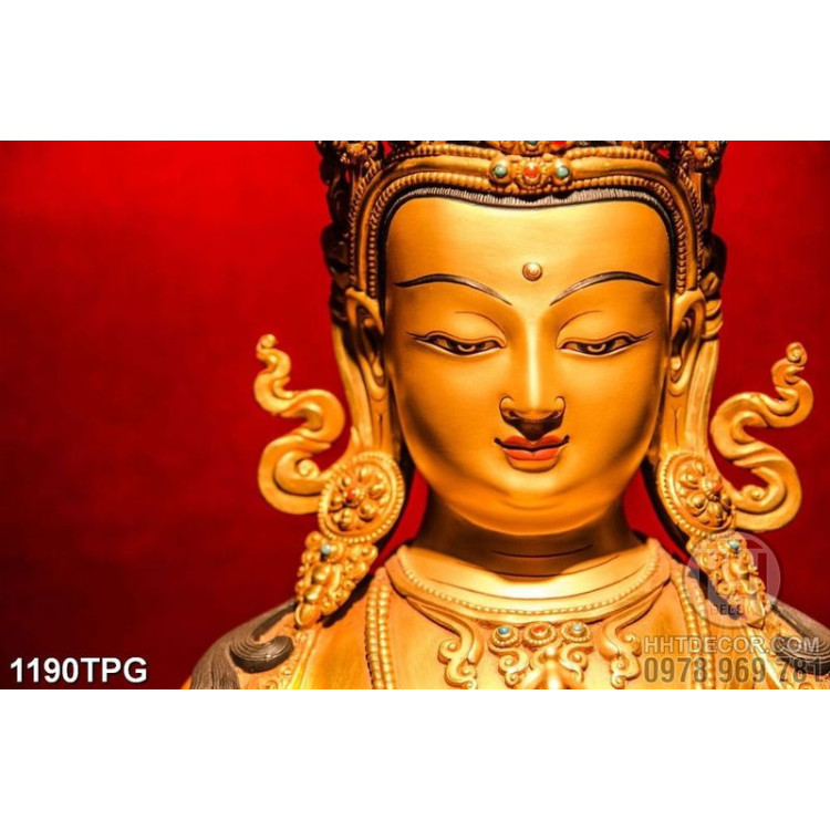 Tranh tượng Phật chất lượng cao in kính đẹp