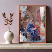 Tranh sơn dầu Mẹ Maria và Chúa GiêSu