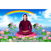 Tranh Đức huynh giáo chủ Phật Giáo Hòa Hảo 