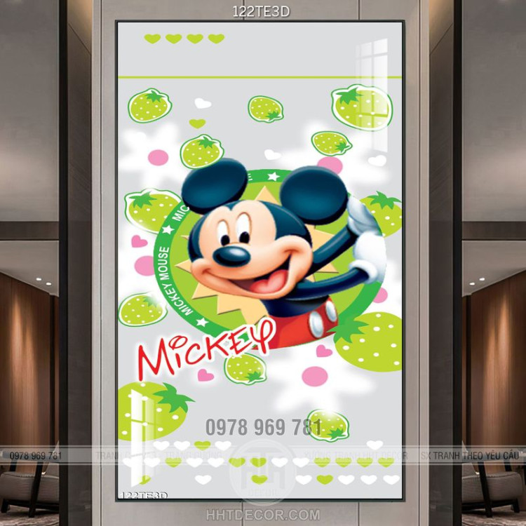 Tranh 3D trẻ em Mickey
