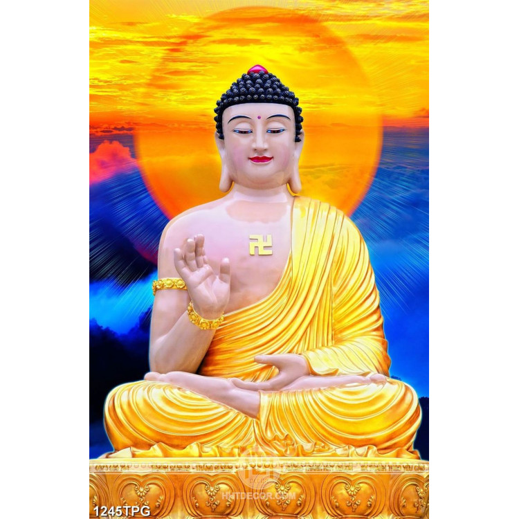 Tranh Phật A Di Đà siêu nét