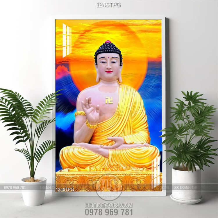 Tranh Phật A Di Đà siêu nét