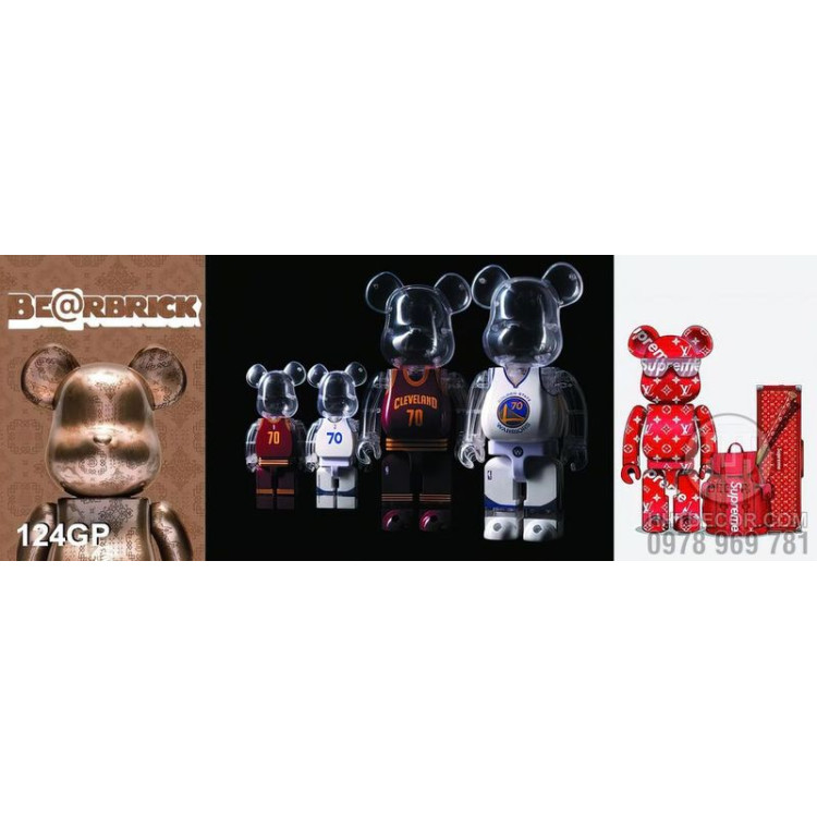 Tranh  gấu bearbrick treo tường nổi bật