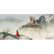 Tranh Tượng Phật A Di Đà trên núi