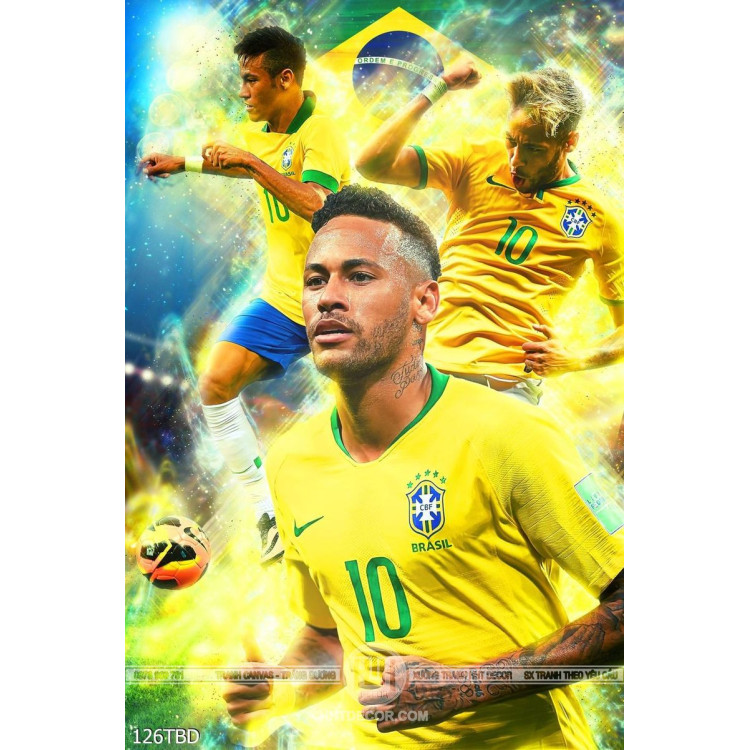 tranh bong da neymar doi tuyen brazil