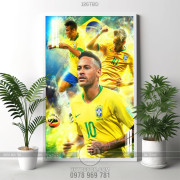 tranh bong da neymar doi tuyen brazil