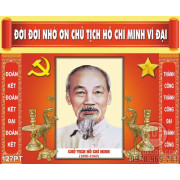 Tranh thờ Hồ chủ tịch psd