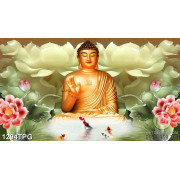 Tranh Phật A Di Đà giả ngọc chất lượng cao