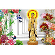 Tranh Phật A Di Đà bằng vàng đẹp