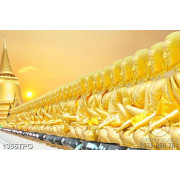 Tranh tường Tượng Phật A Di Đà mạ vàng