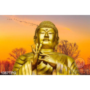 Tranh Tượng Phật Như Lai mạ vàng cỡ lớn