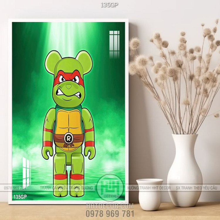 Tranh file gốc gấu bearbrick đẹp ấn tượng