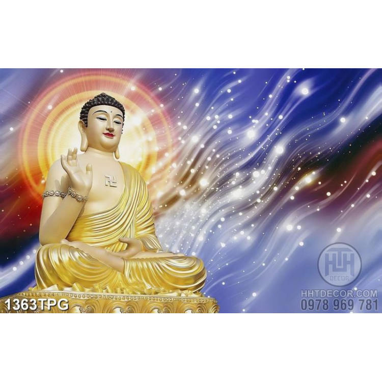 Tranh Phật A Di Đà đẹp kích thước lớn