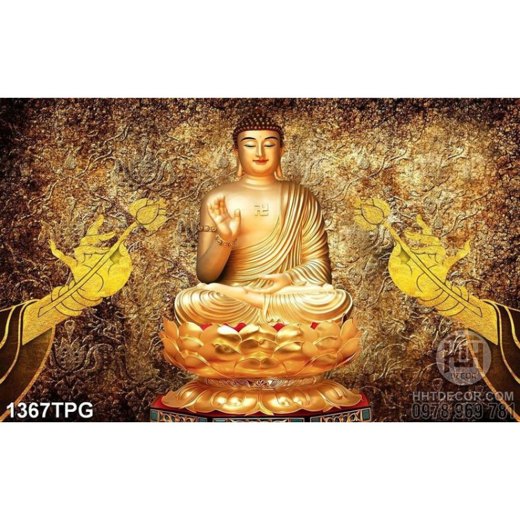 Tranh Tượng Phật A Di Đà chất lượng cao đẹp