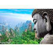 Tranh Tượng Phật trên núi chất lượng cao
