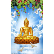 Tranh Phật A Di Đà mạ vàng chất lượng cao