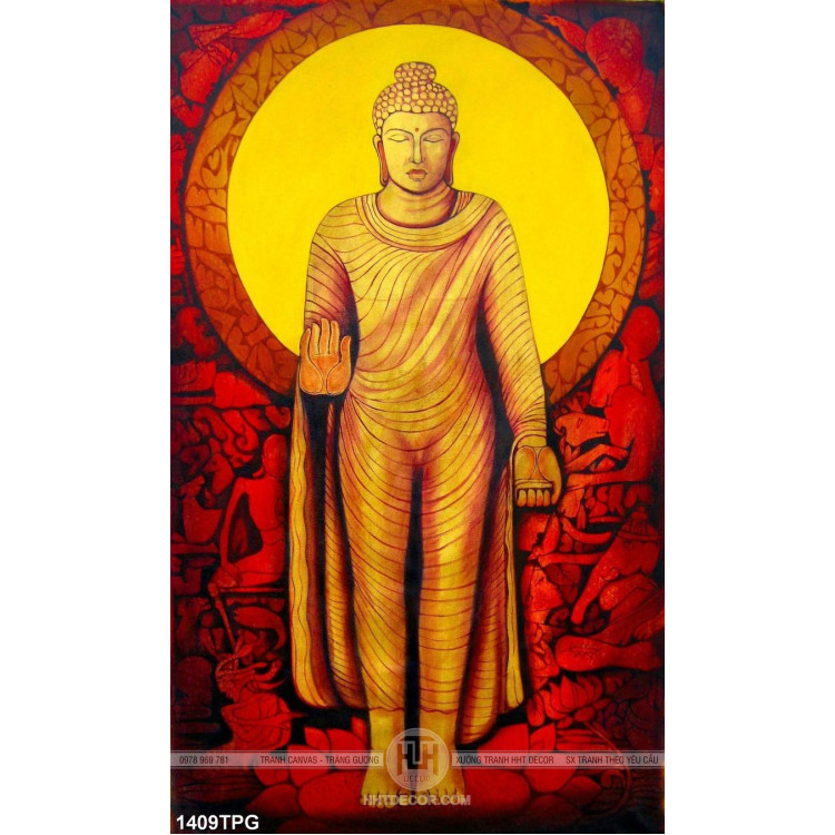 Tranh sơn dầu Đức Phật chất lượng cao