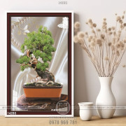 Chậu bonsai lụa 3d max độc wall