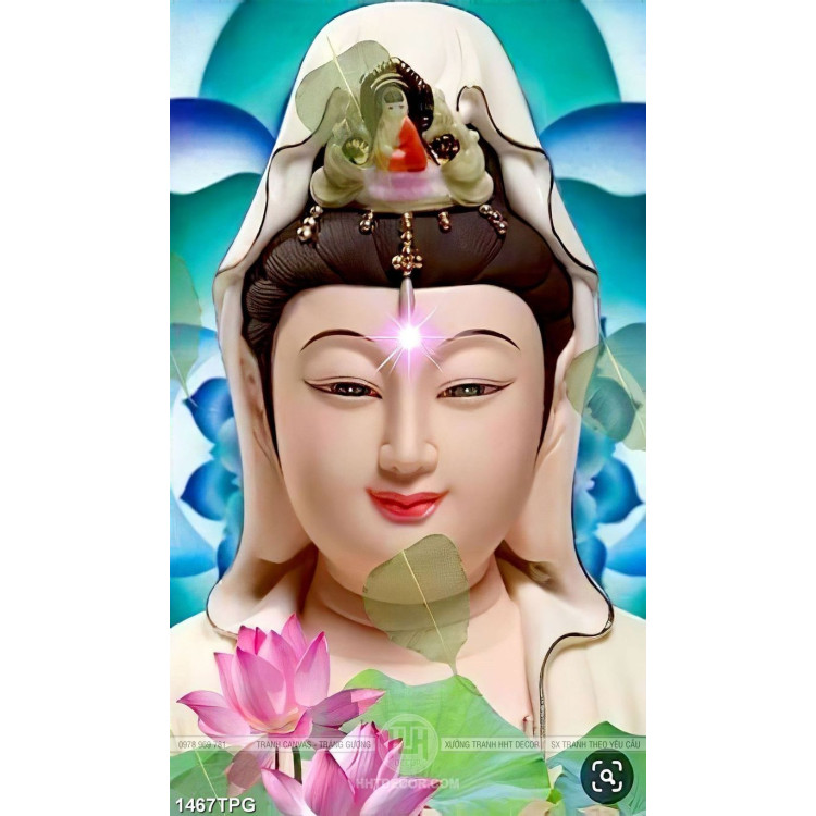 Tranh tượng Phật Bà Quan Âm nghệ thuật