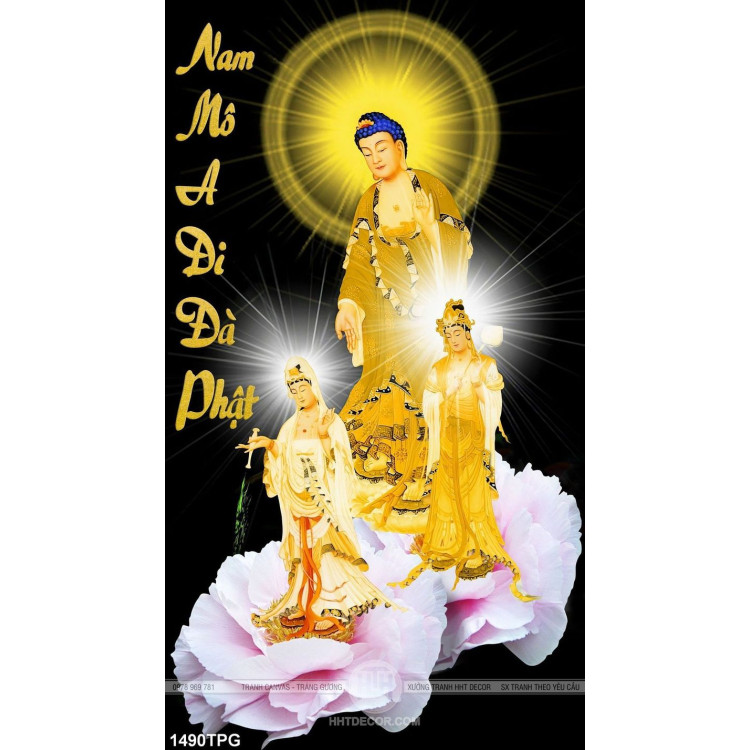 Tranh Nam Mô A Di Đà Phật file psd