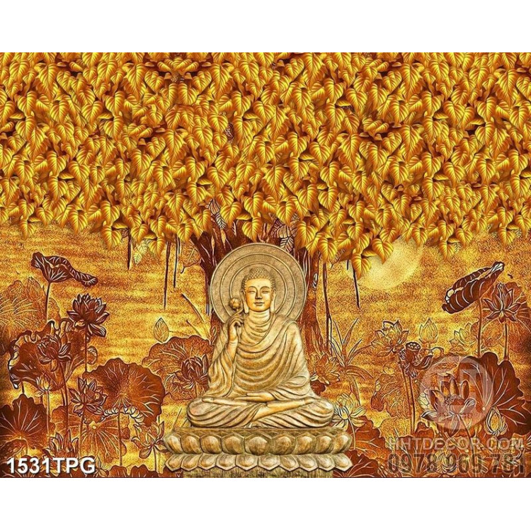 Tranh trúc chỉ Phật Thích Ca
