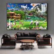 Tranh psd phong thủy wall decor đẹp nhất