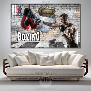Tranh dán tường Boxing