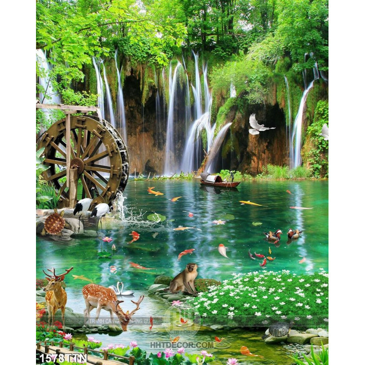 Tranh psd phong thủy wall decor wall