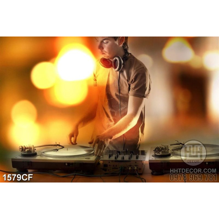 Tranh DJ trang trí tường siêu nét