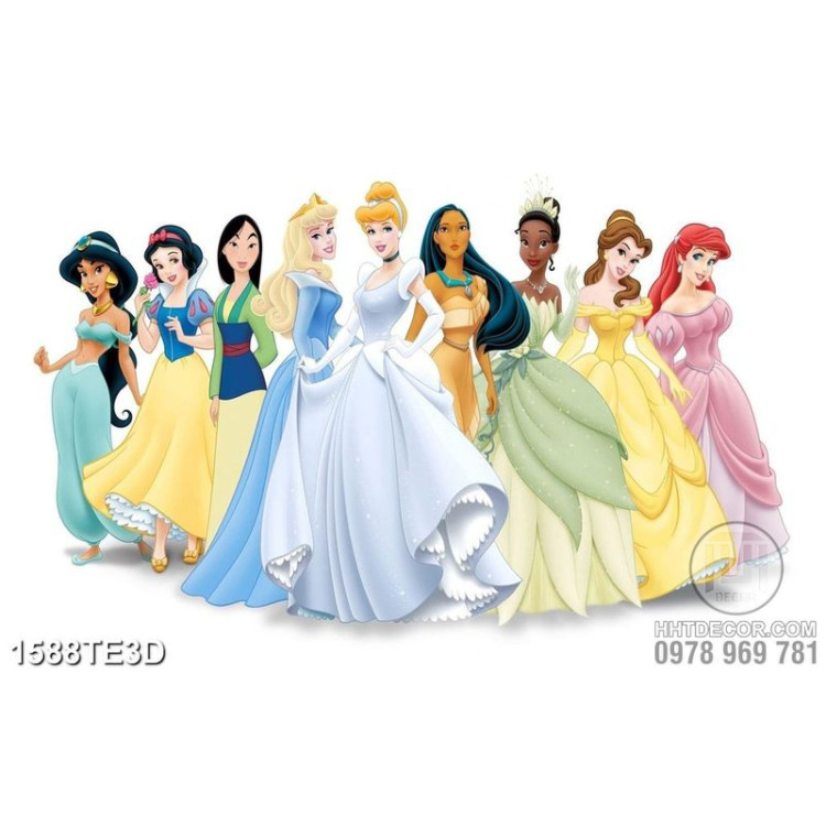 Tranh bộ siêu tập các nàng công chúa Disney