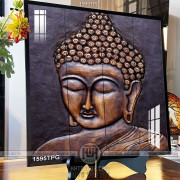 Tranh điêu khắc Đức Phật in nét 