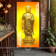 Tranh Tượng Phật A Di Đà mạ vàng 