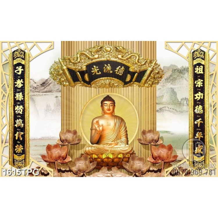 Tranh thờ Phật Thích Ca chất lượng cao