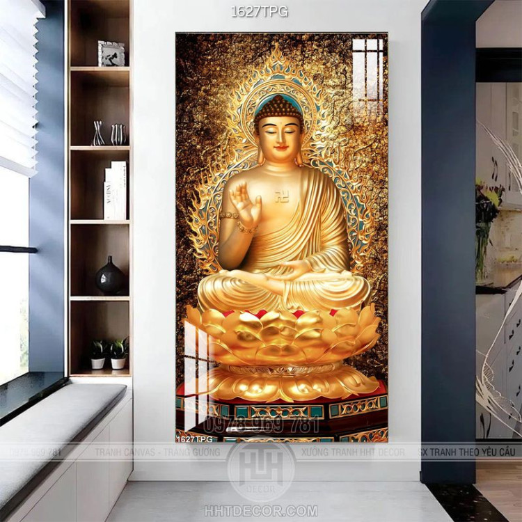Tranh tượng Phật A Di Đà chất lượng siêu nét